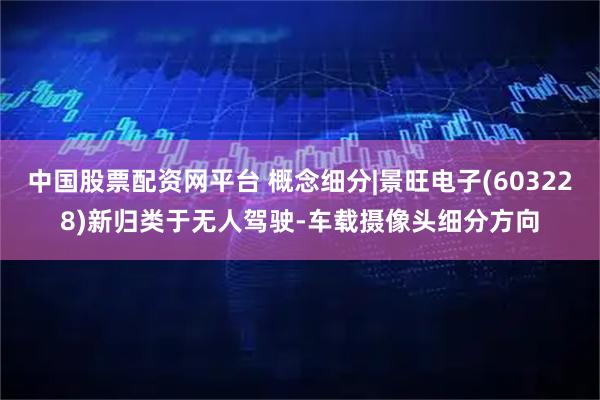 中国股票配资网平台 概念细分|景旺电子(603228)新归类于无人驾驶-车载摄像头细分方向